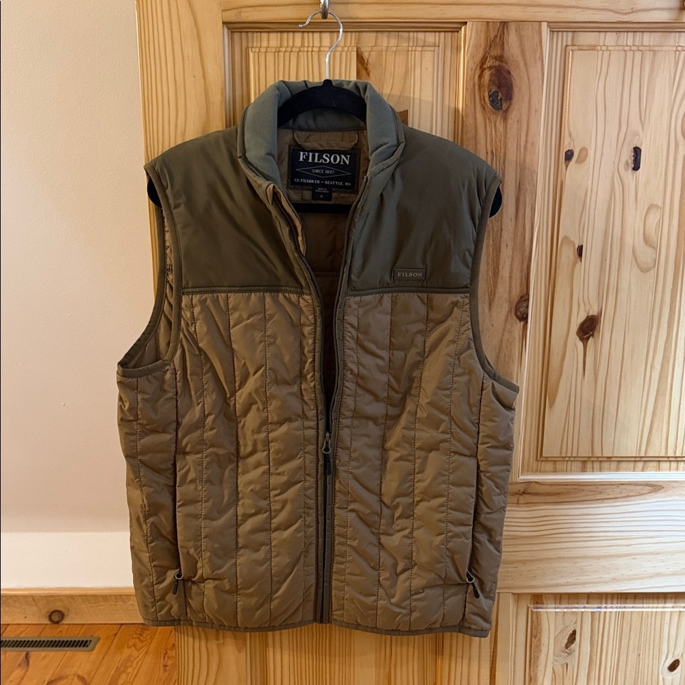 Filson Men's Brown Quilted Vest